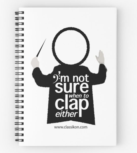 Conductor "I'm not sure when to clap either" Spiral Notebook