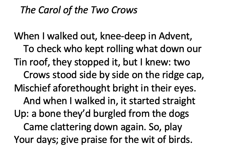 the carol of 2the two crows